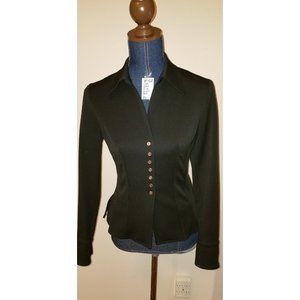 ✅#168 Vertigo, Paris black shirt w snaps S